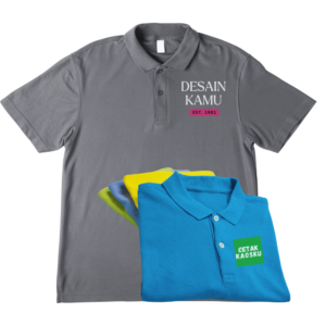 KAOS POLO/POLO SHIRT WARNA ABU, BIRU, KUNING