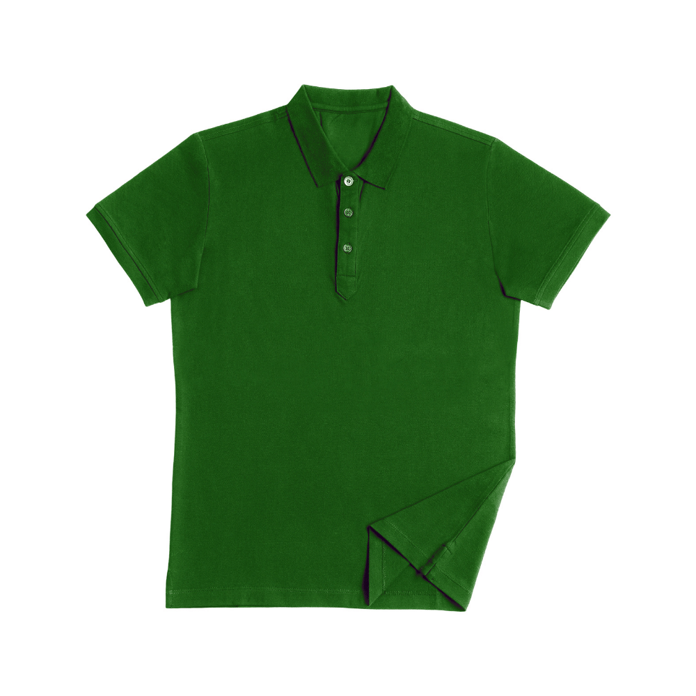 green polo shirt