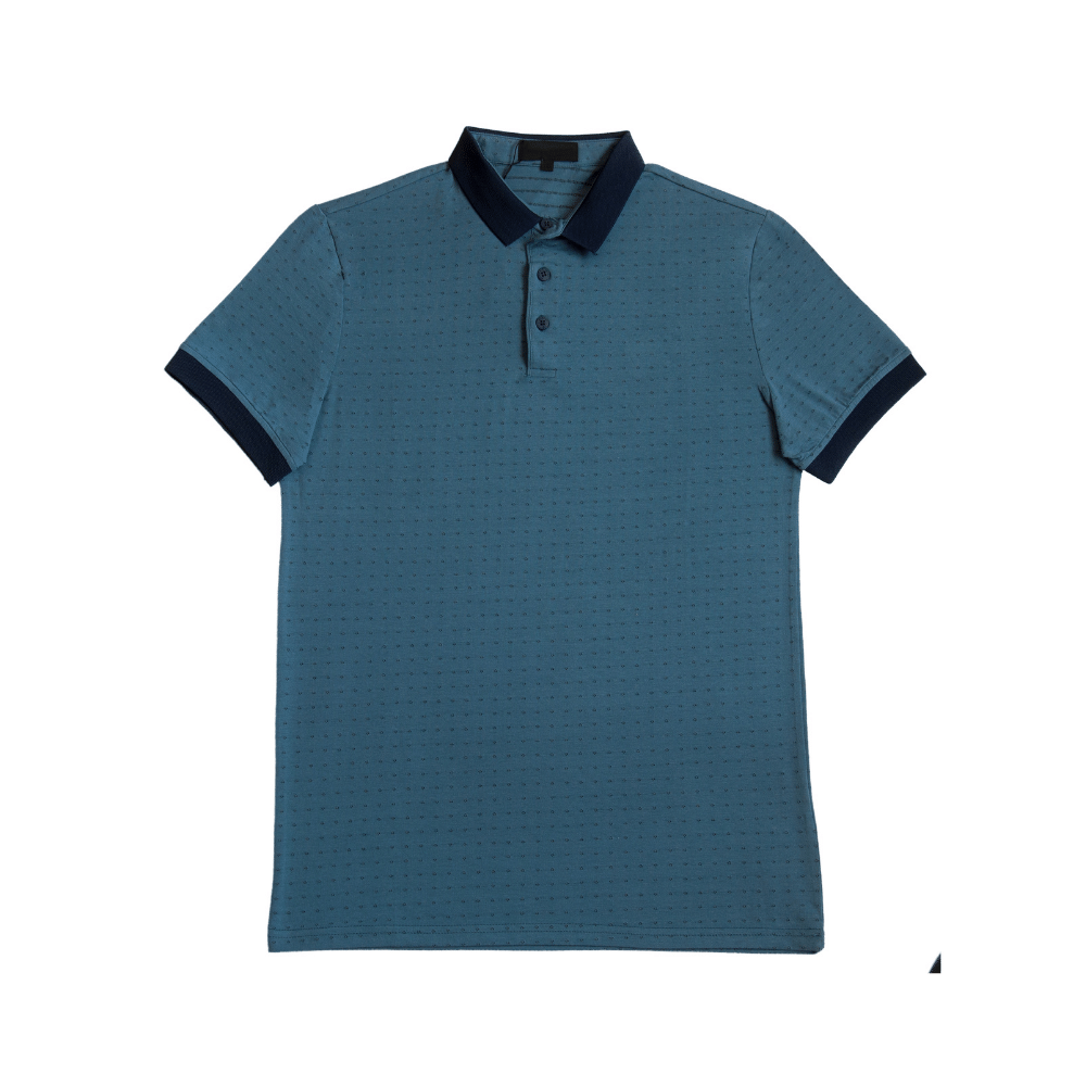 kaos polo dots black