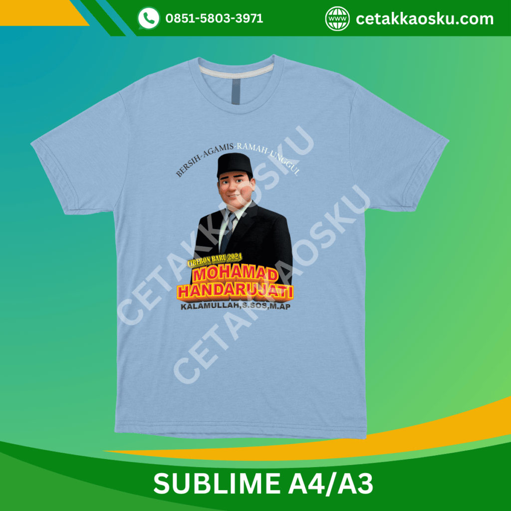 BAJU KAOS PARTAI KAMPANYE PILKADA TEMA GEMOY