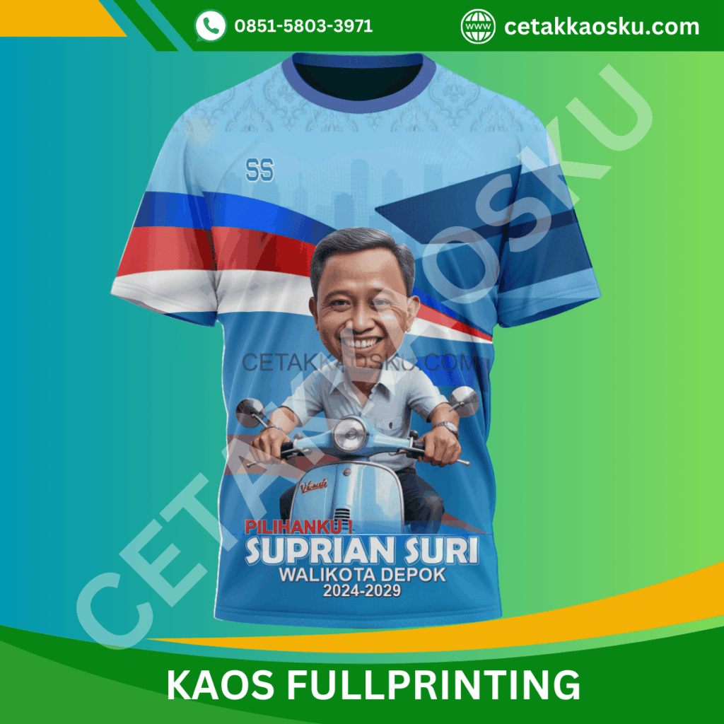 Produk KAOS PARTAI PILKADA KAMPANYE DEPOK SUPIAN SURI