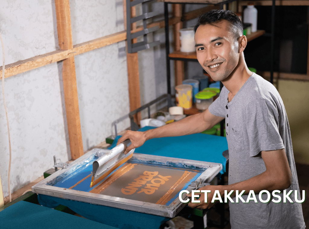Proses Sablon Kaos Custom