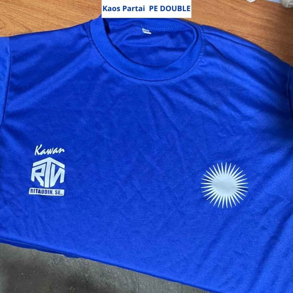 Portofolio Kaos Partai PAN, bahan PE Double